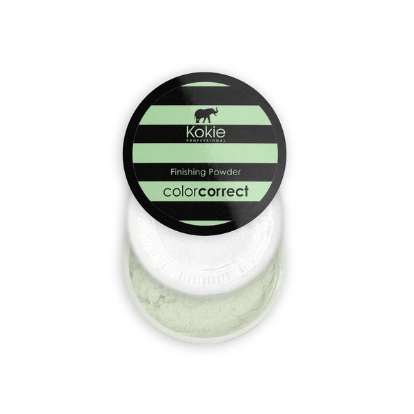 Kokie Cosmetics Setting Powders, Green - Redness Correction, 0.18 Ounce