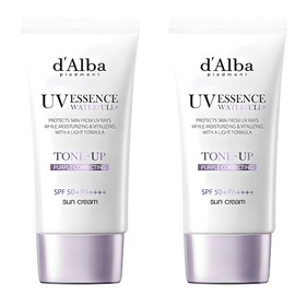 Dalba Waterful Tone-Up Sun Cream Purple SPF50+ PA++++, 50ml, 2 pcs / 달바 워터풀 톤업 선크림 퍼플 SPF50+ PA++++, 50ml, 2개