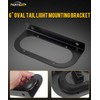 Partsam 2Pcs 6" Oval Tail Light Mounting Brackets [L Shaped]