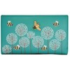 Mala Leather Moonflower Compact Purse - Bumble Bee RFID Protection
