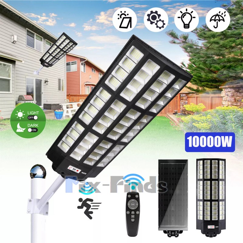 10000W Outdoor 1680LED Solar Street Light Commercial Dusk to Dawn
