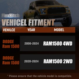 2.5" Front Leveling Lift Kits for 2006-2024 Ram 1500 4WD, 2020-2024 Ram 1500 2WD Suspension Strut Aluminum Spacer 2.5 inch Lift