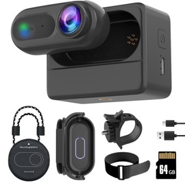 SHPTDJTIC 1080P Body Camera with 2500mAh Charging Case, 180° Rotatable Clip & Magnetic Lanyard, IPX7 Waterproof Body Cam, Body Cameras with Audio and Video Recording for Pet,Security,Trave(black64G)