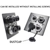 PENGLIN 2Pack RJ45 Shielded Panel Mount Coupler, Ethernet LAN Pass