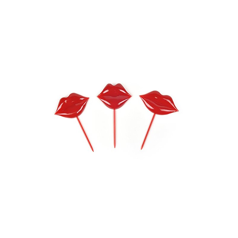 Genuine Fred LIP SERVICE Pucker Party Picks, Set of 18