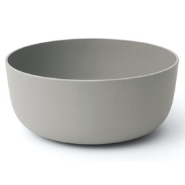 Berghoff Leo 24cm Bamboo Salad Bowl and Silicone Servers, 3 Piece Set, 24 x 30 x 6 cm, Grey