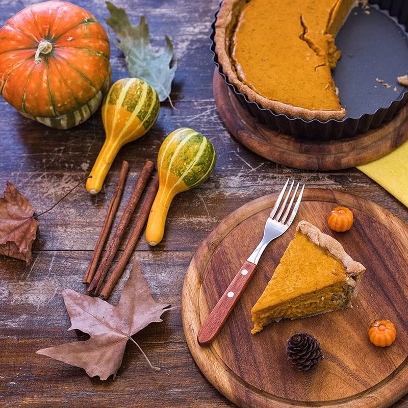 2 Pack Nonstick Tart Pan, Carbon Steel Deep-Dish Quiche Pan