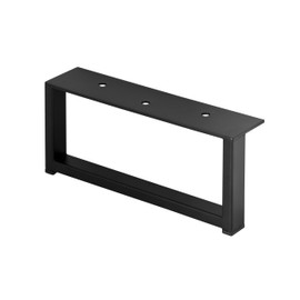 woplus Rectangular Furniture Feet | Furniture Leg, Cabinet Foot & Sofa Feet - Matte Black, H: 87mm, W: 200mm (Black Matt 1 PC)