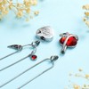 mingkejw 2 Pack Cremation Jewelry Angel Wing Heart Urn Necklace