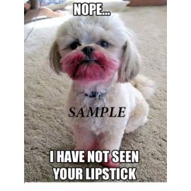 Unbranded FUNNY DOG LIPSTICK REFRIGERATOR GLOSSY MAGNET LOCKER CHRISTMAS MAN CAVE GAG GIFT