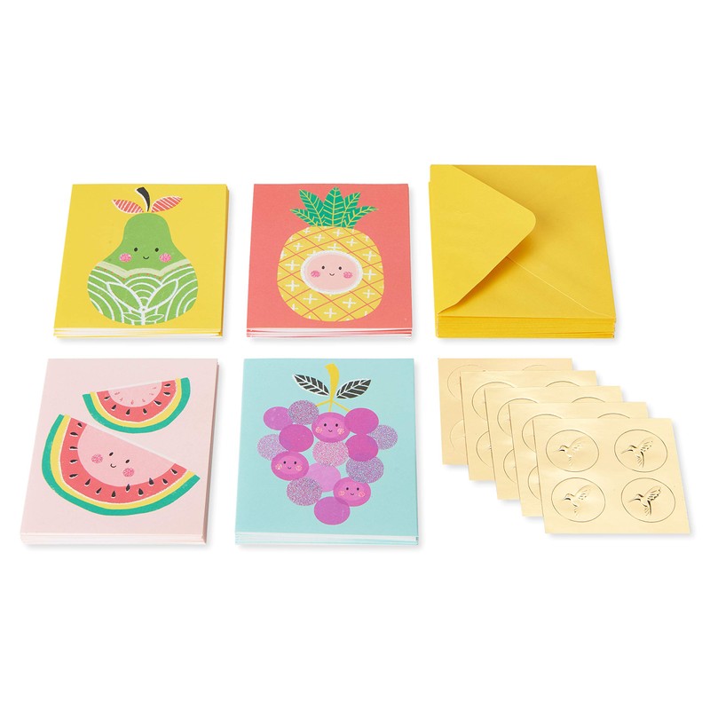 Papyrus Blank Cards with Envelopes, Fruit (20-Count)