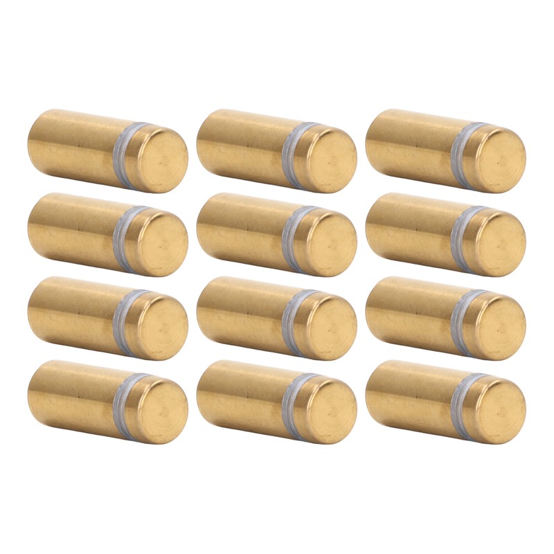 12Pcs Standoff Screws Stainless Steel Electroplated Brushed Gold Advertising Nails