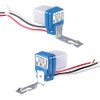 2 Pack - AC/DC12V 10A Automatic Auto On Off Photocell