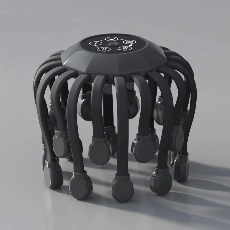 20-Head Scalp Massager for Relaxation – Vibration Head Scratcher with