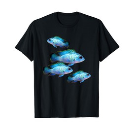 Electric Blue Acara Cichlids Aquarium Fish Breeders Keepers T-Shirt