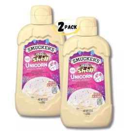 Smuckers Smucker's Magic Shell Unicorn Ice Cream Topping 7.25oz Freezes In Seconds - 2PK