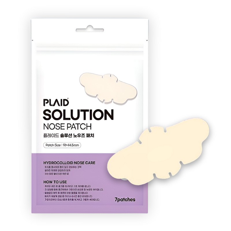 Plaid Solution Nose Patch Co-Pack Hydrocolloid Care Mixed Type, 7