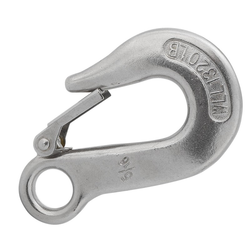 Durable Stainless Steel Clevis Slip Hook with Safety Latch Rowing