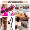 Frienda 6 Pieces Guitar Pick Holder Stick-on Pick Holder Black