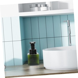 VICASKY 3pcs Square Foaming Pump Bottles Portable Travel Hand Soap Dispenser Semi Transparent Shampoo Conditioner Containers for Home Bathroom Office