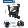 JOYTUTUS Dual Hitch Flag Pole Holder for Standard 2 Inch