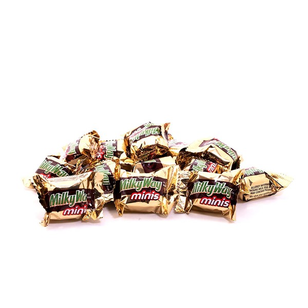 Milky Way Milk Chocolate Caramel Minis - 2 LB Resealable Stand Up Storage Bag - Individually Wrapped Chocolates - Bulk Milk Chocolate Candies for Parties or Holidays