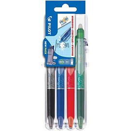 PILOT Frixion Ball Clip 05 Set2Go Rollerball Pen (Pack of 4)