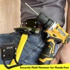 MUTUACTOR Hammer Holder Belt Clip,Non-Slip Tough Tool Clip Drill Holder