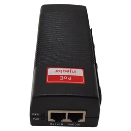 Single Port POE 30w Injector for Security Camera, Phones, and Other Power Over Ethernet Applications