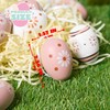 JOYIN 24 Pcs Plastic Easter Hanging Eggs with Ribbon, 2.36''