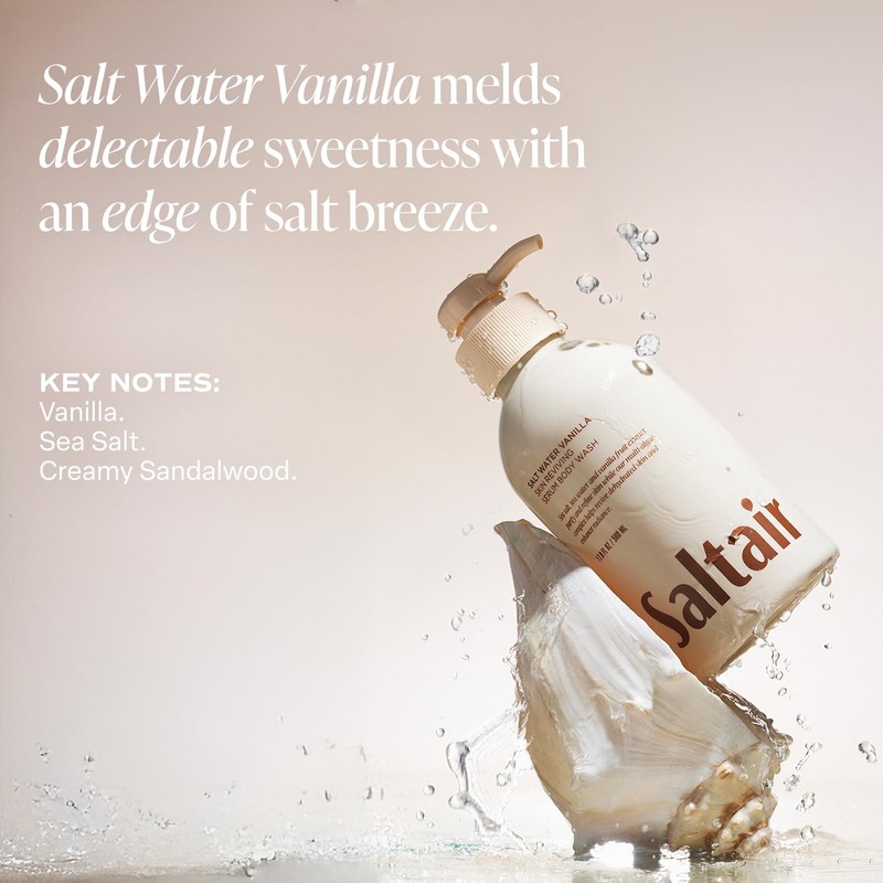 Saltair Body Wash 2-Pack – Salt Water Vanilla – Moisturizing