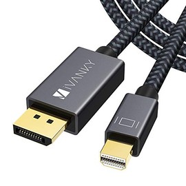 Mini DisplayPort to DisplayPort Cable, 10 Feet, iVANKY 4K@60Hz / 2K@144Hz Mini DP to DP Cable, Thunderbolt to DisplayPort Cable Compatible with MacBook Air/Pro, Surface Pro/Dock and More - Space Grey