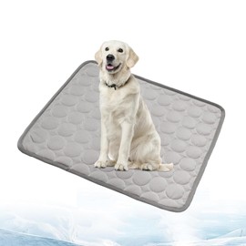 2025 New Dog Cooling Mat, Washable Portable Pet Coolings Pad for Dogs, Portable Dog Cool Bed for Indoor Outdoor- Keep Chill (Grey, Large, 26.7"x20.8")