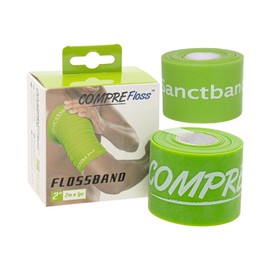 Sanctband 2 Pack Product of Malaysia Level 1 Light 2" X2m Comprefloss FlossBand Recovery Band Flossing Sore Muscles Increasing Mobility Stretch Reducing Soreness Improving Movement Reducing Soreness