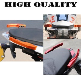 for Duke 390 Duke 250 duke390 duke250 2023-2020 Motorcycle Accessories Rear Grab Bar Rear Grab Bar Spoiler Rear Wing Grab Bar Motorcycle Rear Seat Grab Bar (Orange)