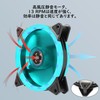 CERRXIAN 2PCS LED Silent Case Fan 120mm Computer Fan 1200RPM