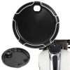 Unbranded Black Cut Fuel Gas Tank Door Cover Cap For