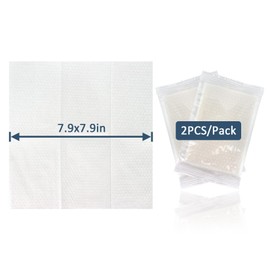 RAQEHO Individual Wrapped Disposable Face Towel - 50Pcs (25 PK) Clean Dry Wipes Lint Free Face Towelettes Facial Washcloths Salon Makeup Cleansing Towels for Travel Camping Facial Make up Removal