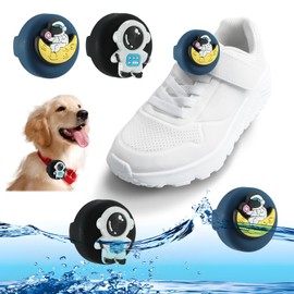 2 Pack AirTag Holder for Kids Shoelaces, Hidden Wear Resistant Silicone Air Tags Case Cover for Children Shoes Shoestring Accessories for Toddler Child Pet (Astronaut+Cosmonaut)