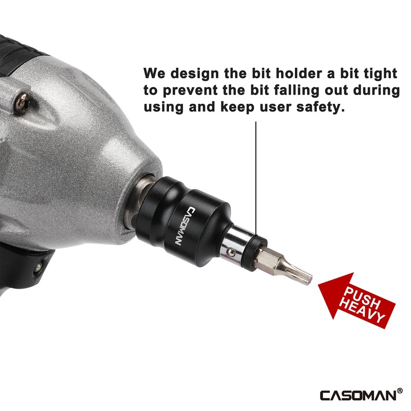 CASOMAN Bit Socket Adapter Set -1/4" *3/8" Dr. 1/4"*1/2" Dr.,