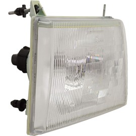 Evan Fischer Driver and Passenger Side Headlight Kit for Ford E-150 Econoline Base XL 1992-2002 Also Fits E-250 Econoline Halogen With bulb(s) W/Corner Light Replaces# 6C2Z13008AA 6C2Z13008BA