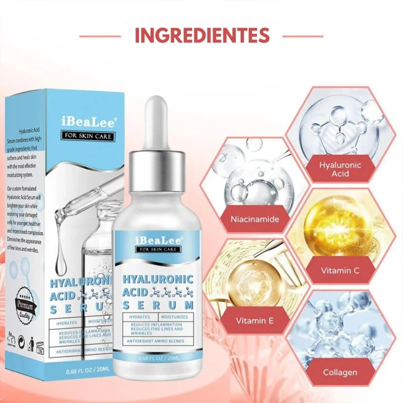 Serum Suero Con Acido Hialuronico Vitamina E Antiarrugas