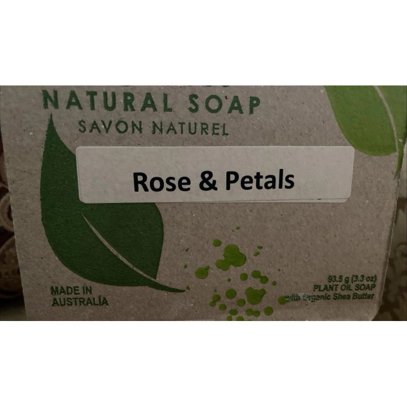Bela Rose & Petals Parfum Natural Organic Plant-Based Bar Soap