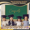 Seenelling 24 Pcs Mini Graduation Stuffed Animal Bulk Tiny Congrats