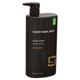 Every Man Jack Body Wash, Sandalwood 33.8-ounce