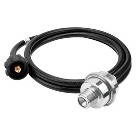 F273699 with Buddy Heater Propane Hose, 6FT Propane Fuel Filter and QCC1/Type1 Adapter, Replacement for Buddy Series Portable Heater, CSA Certified Connect 20-45 lb Propane Tanks