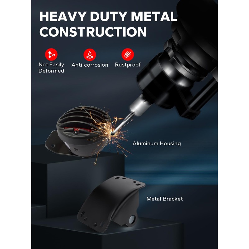Amazicha 1" Motorcycle LED Tail Brake Light with Bracket, Waterproof