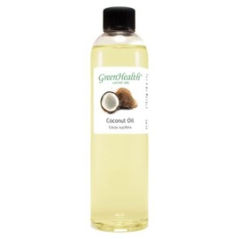 Coconut (Fractionated) Oil - 100% Pure & Natural - 8 Fl Oz (237 ml) - GreenHealth