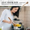 Hefild Wooden Spoons for Cooking, Nonstick Cooking Utensil Set with