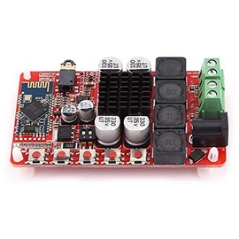 jingfei TDA7492 50Wx2 Digital Dual Channel Amplifier Module Stereo AMP Board with CSR8635 Bluetooth V4.0 Receiver and Microphone